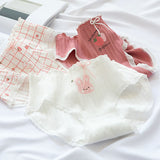 Kid Girl Underwear Strawberry Cute Rabbit Print Underwear 6 Pieces/Lot