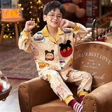 Kid Boy Home Suit Pure Cotton Long Sleeve Spring Pajamas