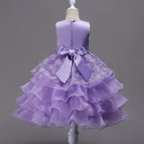 Kid Girl Princess Bodice Diamond Pompous Dresses