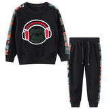 Baby Kid Boy Casual Black Set 2 Pcs Suits