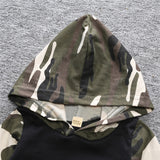 Baby Boy Hooded Camouflage Cotton Suit 2 Pcs Sets