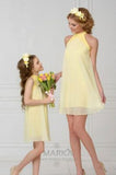 Family Matching Mother Daughter Summer Chiffon Lace Sleeveless Dress