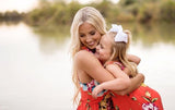 Family Matching Mother Daughter Dress Beach Sundress