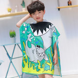 Kid Baby Cartoon Bath Towel Microfiber Hooded Beach Towel Pajamas