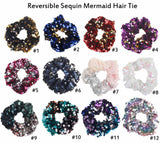 Kid Baby Girls Sequins Hair Tie Ring Mermaid Glitter Elastic Hair Bands Accessories
