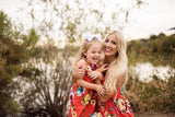 Family Matching Mother Daughter Dress Beach Sundress