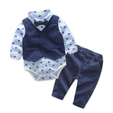 Autumn Gentleman Suit Baby Boy Set 2 Pcs Formal Wear