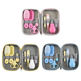 Baby Health Care Kit Portable Grooming Kit Nail Clipper Scissors 8pcs/set - honeylives