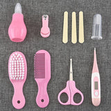 Baby Health Care Kit Portable Grooming Kit Nail Clipper Scissors 8pcs/set - honeylives