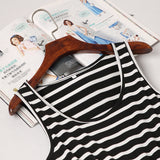 Family Matching Mother-daughter Spring/summer Stripe Stitching Dresses