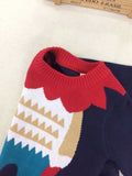 Kids Boy Girl Spring Autumn Lion Collar Knitwear Sweater