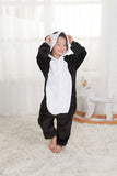 Family Matching Parent-child Flannel Cartoon One-piece Pajamas