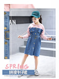 Kid Girl Fashion Denim Spring & Autumn Casual Dresses