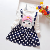 Kid Baby Girl Strap Lovely Little Girl Fake 2 Pcs Sets