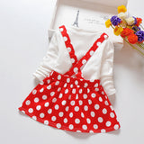 Kid Baby Girl Strap Lovely Little Girl Fake 2 Pcs Sets