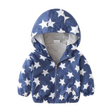 Kid Baby Boys Jacket  Airplane Print Trench Storm Coat