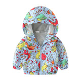 Kid Baby Boys Jacket  Airplane Print Trench Storm Coat