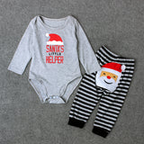 Kids Baby Girl Boy Spring Autumn Christmas Long-sleeved Pajamas 2 Pcs