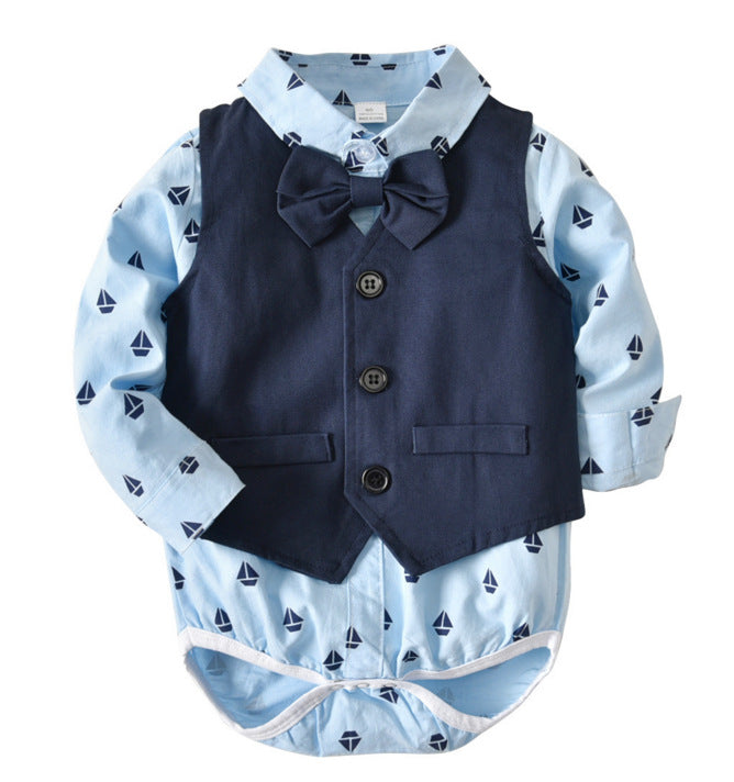 Autumn Gentleman Suit Baby Boy Set 2 Pcs Formal Wear