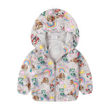 Kid Baby Boys Jacket  Airplane Print Trench Storm Coat