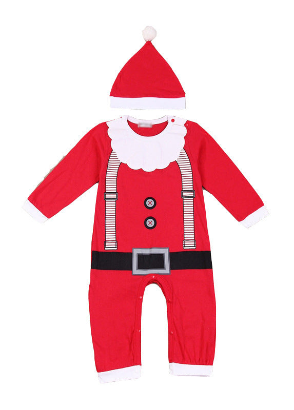 Baby Warm Fashion Cute Christmas Romper Jumpsuits 2 Pcs