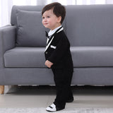 Baby Boy Gentleman Onesie Spring Climbing Suit 3 Pcs Sets