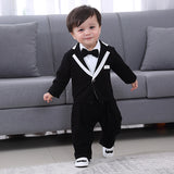 Baby Boy Gentleman Onesie Spring Climbing Suit 3 Pcs Sets