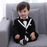 Baby Boy Gentleman Onesie Spring Climbing Suit 3 Pcs Sets
