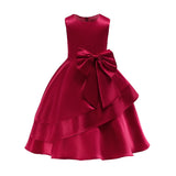 Kid Girl Banquet Performance Medium Length Dress