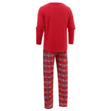 Family Christmas Santa Claus Printed Plaid Parent-child Pajamas