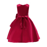 Kid Girl Banquet Performance Medium Length Dress