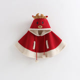 Kids Plush Cape Autumn Winter Extra Shawl Christmas Coats