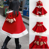 Kids Plush Cape Autumn Winter Extra Shawl Christmas Coats