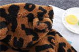 Baby Autumn Winter Plus Velvet Cotton-padded Leopard Jacket Coats