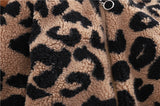 Baby Autumn Winter Plus Velvet Cotton-padded Leopard Jacket Coats