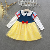 Kid Baby Girl Explosive Frozen Princess White Snow Dress