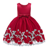 Kid Baby Girl Ins Flower Christmas Party Dresses