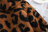 Baby Autumn Winter Plus Velvet Cotton-padded Leopard Jacket Coats