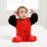 Spring Autumn Flannel Baby Romper One Pieces Pajamas