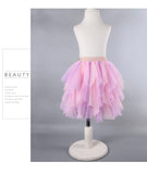 Kid Baby Girls Summer Princess Net Gauze Pompous Rainbow Tutu Skirts