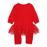 Baby Girls Long Sleeved Christmas Onesie Crawl Rompers