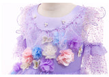 Kid Girl Princess Train Magic Full House Gauze Patchwork Dress