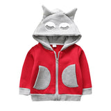 Spring Autumn Baby Kids Boys Girls Bunny Cotton Zipper  Cartoon Coat