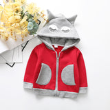 Spring Autumn Baby Kids Boys Girls Bunny Cotton Zipper  Cartoon Coat