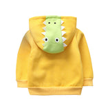 Kid Baby Boy Girl Spring Autumn Bunny Cotton Zipper Dinosaur Cartoon Coat