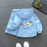 Autumn Girl Cartoon Animal Jacket Zipper Cardigan Coat