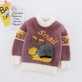 Kid Baby Boy Autumn Winter Korean Fashion Snail Sweaters