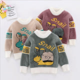 Kid Baby Boy Autumn Winter Korean Fashion Snail Sweaters