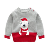 Kid Baby Boy Girl Autumn Winter Christmas Warm Knit Sweaters