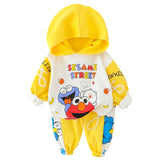 Baby Boy Cartoon Hooded Tracksuit Sports Outfits 2 Pcs